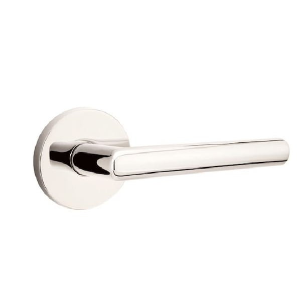 Emtek Stuttgart Lever Left Hand 2-3/8 in Backset Privacy w/Disk Rose for 1-1/4 in to 2 in Door 5209STUUS14LH - main